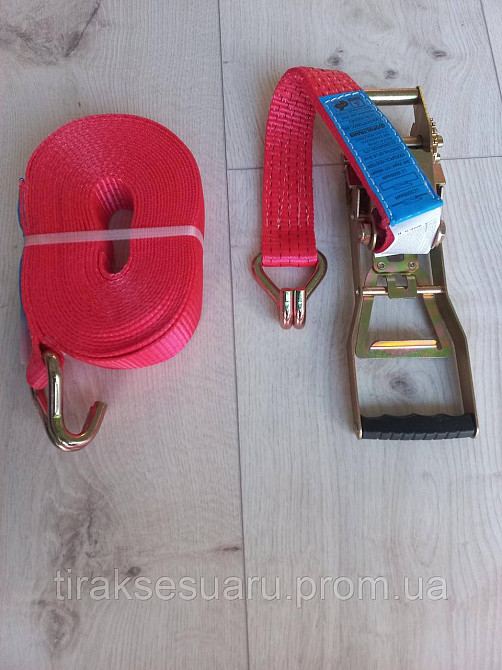 Ремень стяжной с большой трещеткой 10м / 50мм, 5тонн (2025 год) Луцк - изображение 2