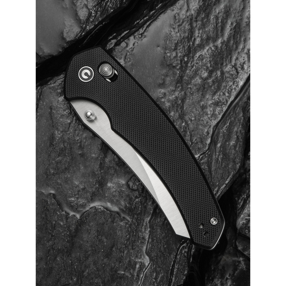 Ніж складаний туристичний Civivi Sixgill, (8.7 см) Nitro-V / G10 чорний Киев - изображение 13