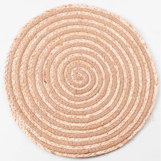 Yiwu Серветка сервірувальна на стіл Ø39 (см) з ротанга під тарілки і столові прибори Бежевий HP Коломыя