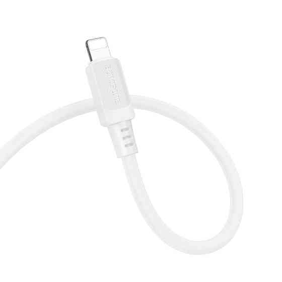 Кабель BOROFONE BX115 Lotto silicone charging data cable iP White Одеса