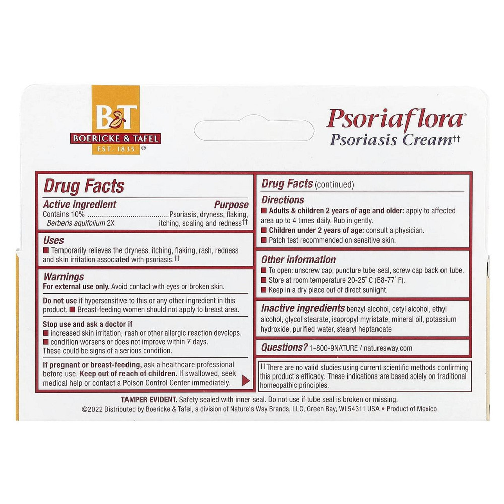 Крем от псориаза Boericke & Tafel Psoriaflora Topical Cream 28 г Киев - изображение 3