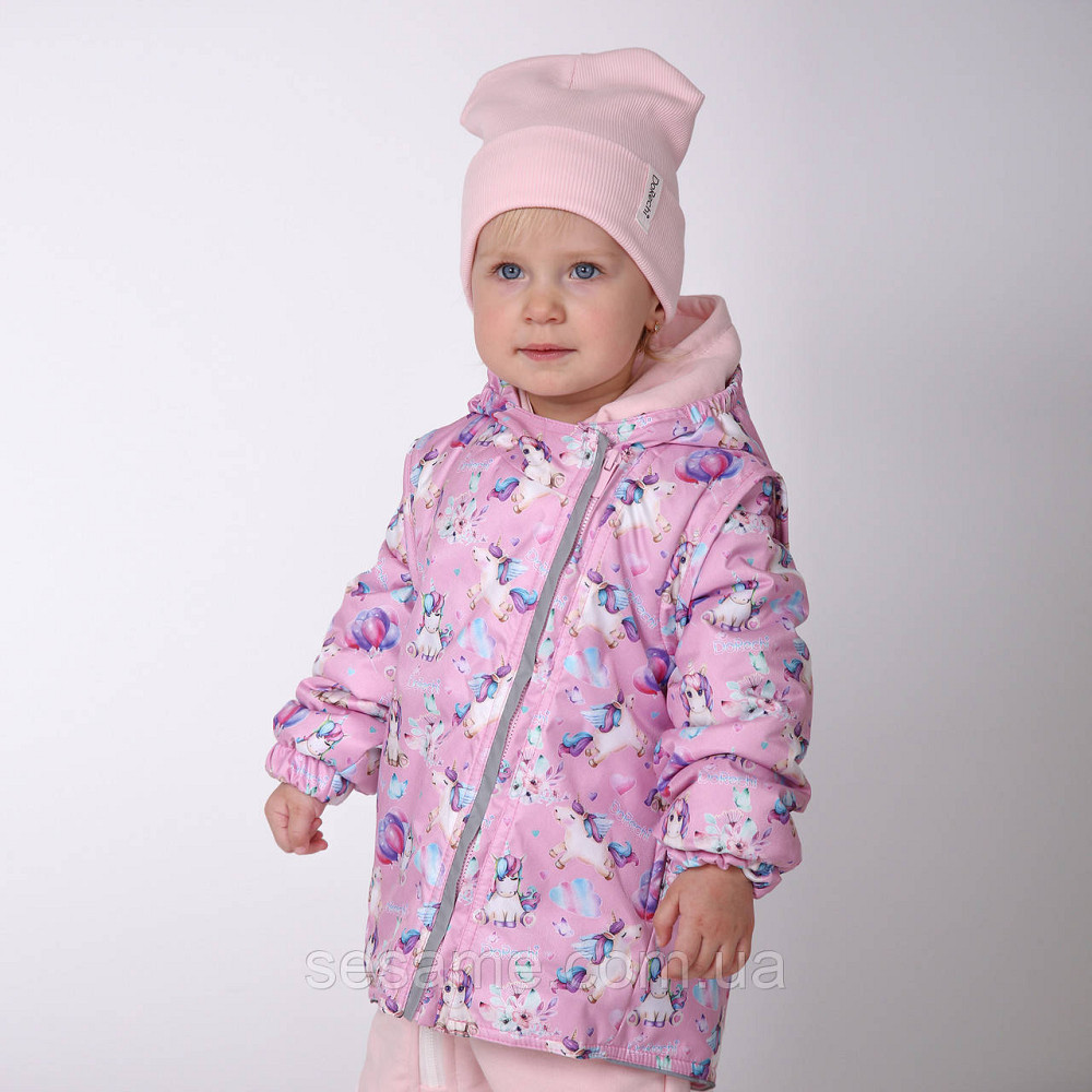 Дитяча Куртка-жилетка 2 в 1 демісезонна Єдинороги Харків - фото 1