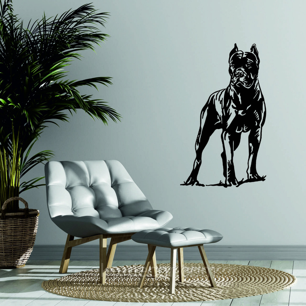 Декоративне настінне Панно «Кане-корсо», Декор на стіну 90*53 см, Чорний Київ - фото 1