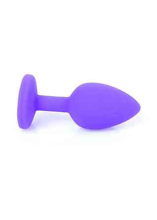 Анальна пробка - Jewellery Silicone Purple Plug S Red Sex Aura Київ