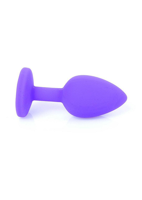 Анальна пробка - Jewellery Silicone Purple Plug S Red Sex Aura Київ - фото 5