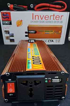 Інвертор Перетворювач напруги 24V/220V Інвертор 2000W. Київ