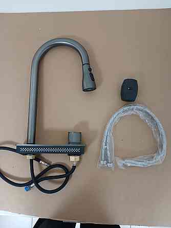 FC-WF2 комплект змішувачів під мийку водоспад Platinum (PVD чорний) Коломыя