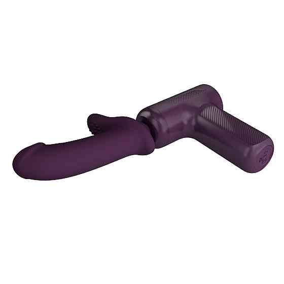Вибромассажер пистолет PRETTY LOVE Dj Doctor Massage Gun фиолетовый, 13.6 х 3.9 см Sex Aura Киев