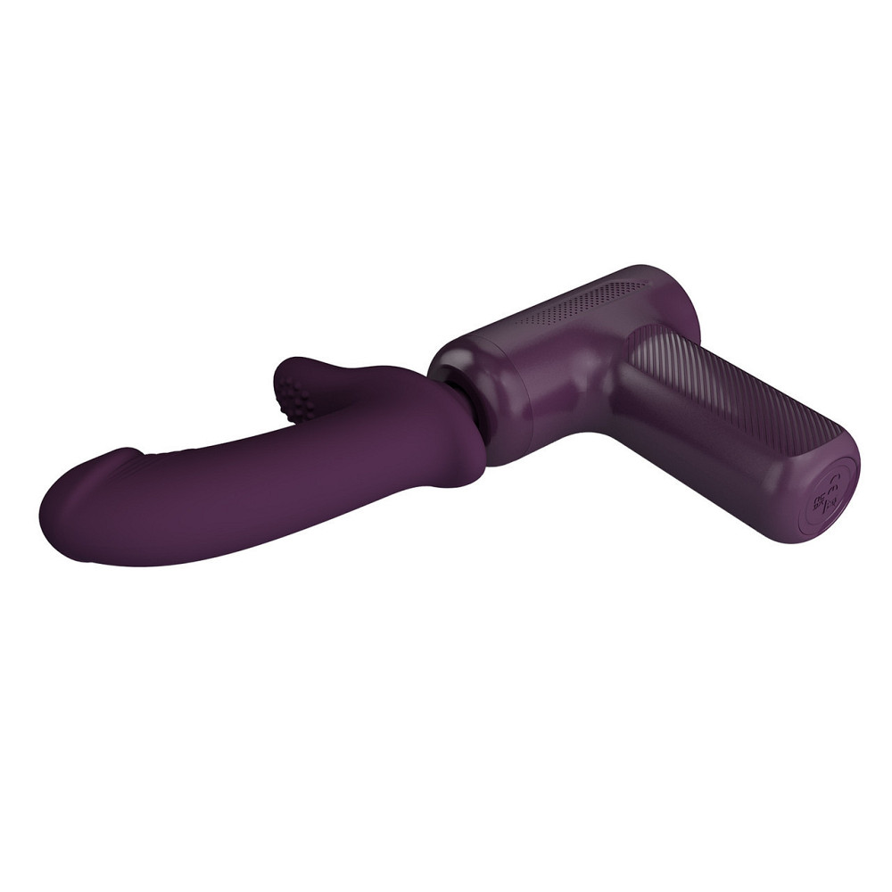 Вибромассажер пистолет PRETTY LOVE Dj Doctor Massage Gun фиолетовый, 13.6 х 3.9 см Sex Aura Киев - изображение 5