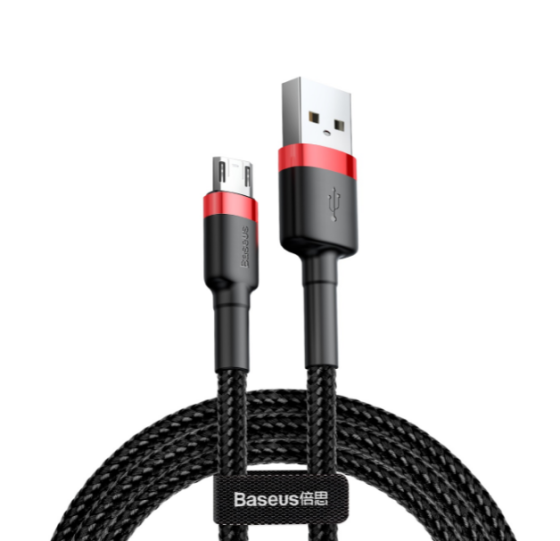 Кабель USB MicroUSB BASEUS CAMKLF-B91 Cafule 2,4A 1м червоний/чорний Житомир