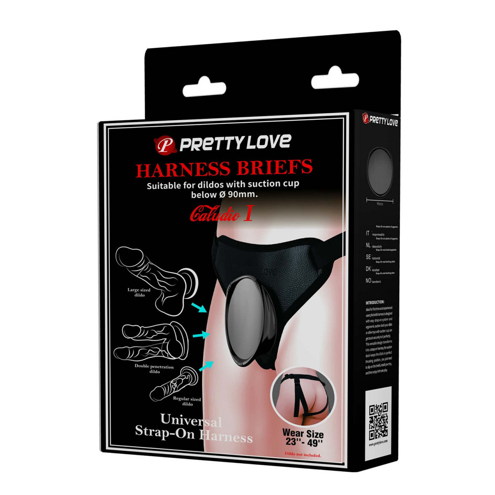 Трусики для страпону - Pretty Love Harness Briefs Caludio I Sex Aura Київ - фото 6