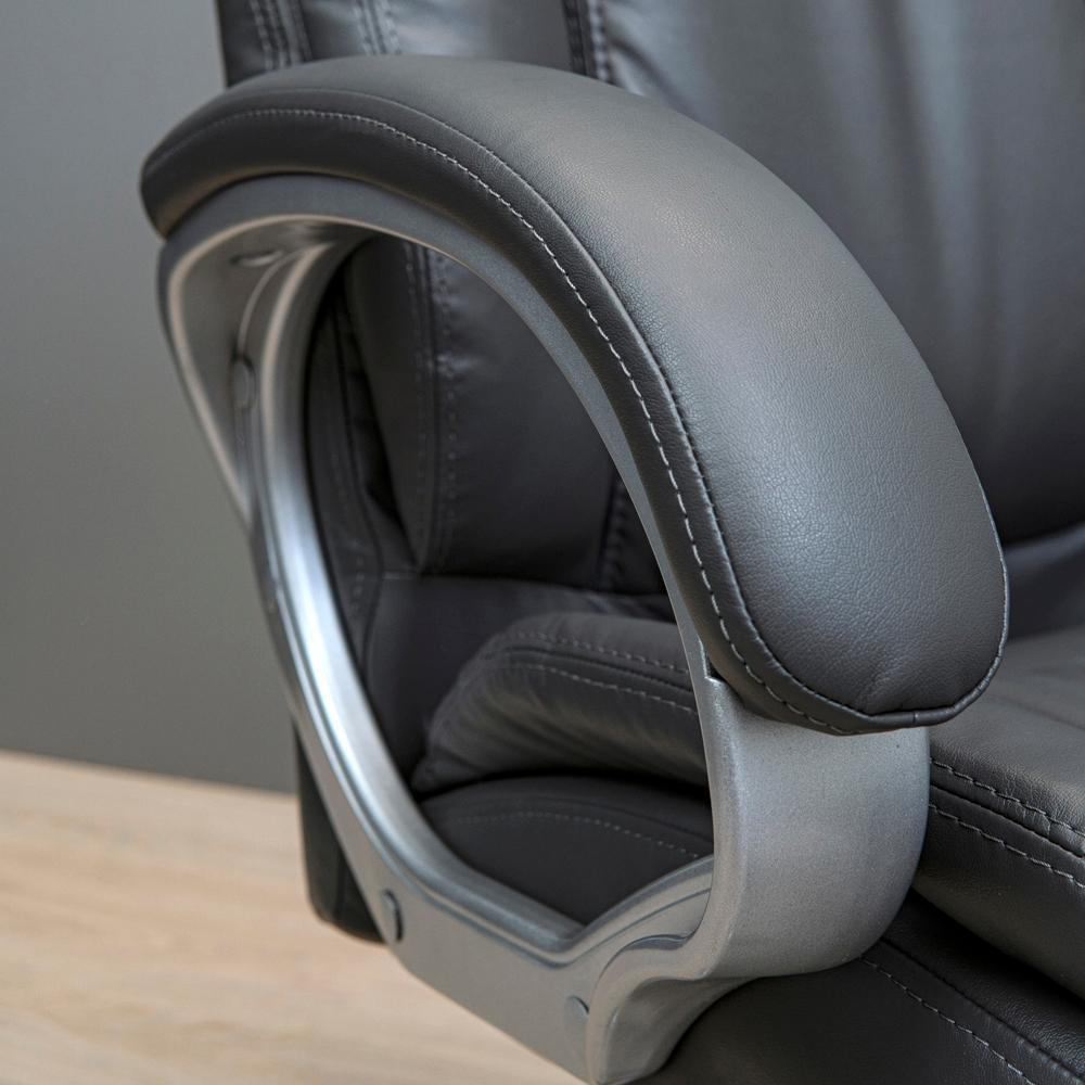 Офісне крісло керівника Elite ProDesign Хром Tilt М-1 Екошкіра Gray (Прогумовані колеса) Днепр - изображение 7