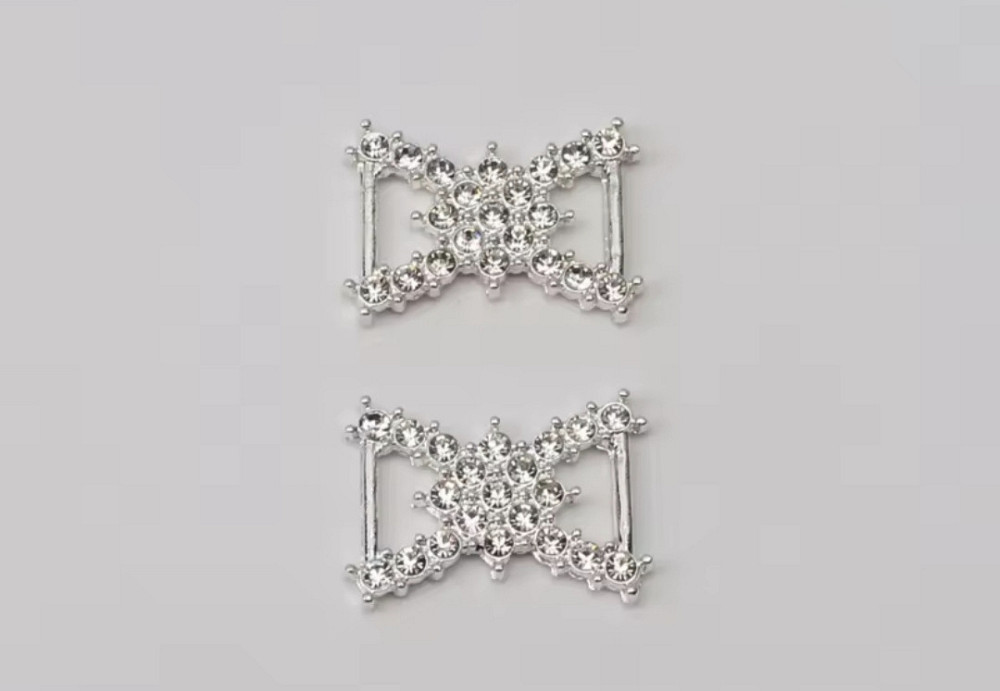 Прикраса для взуття 2 шт Сріблястий 1 Смела - изображение 1