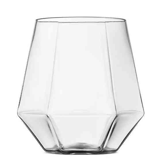 Набір пластикових склянок об'єм 350 мл - 6 шт «Діамант» для напоїв, міцні, прозорі, святкові Кам'янець-Подільський