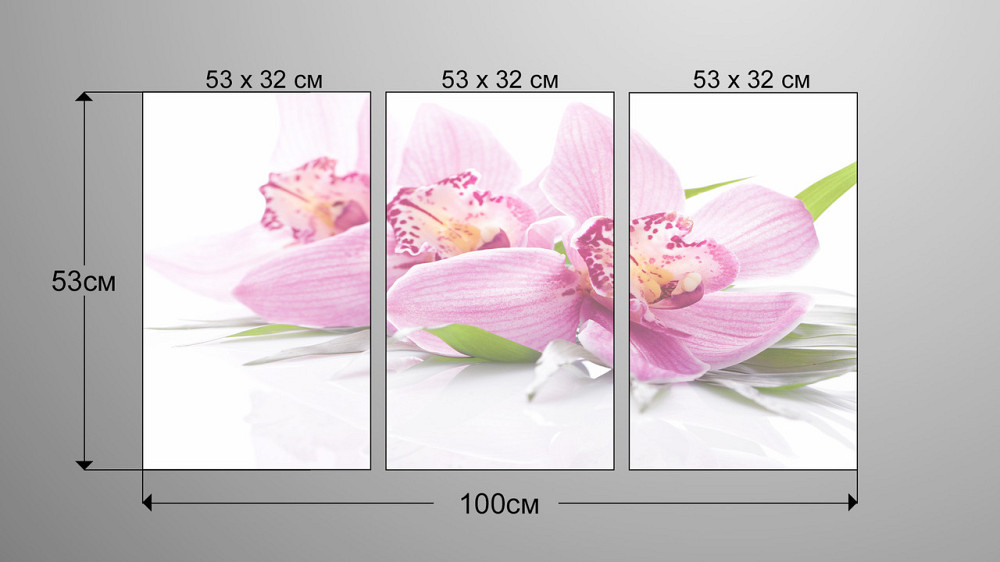 Модульна картина Квіти Art-61_3А Київ - фото 3