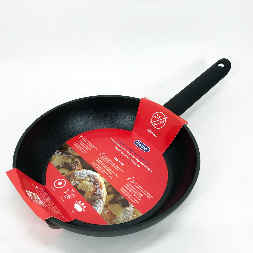 Кулінарна сковорода з антипригарним покриттям MAGIO MG-1160 24 см, Кована алюмінієва сковорода TF-73 Львів - фото 12