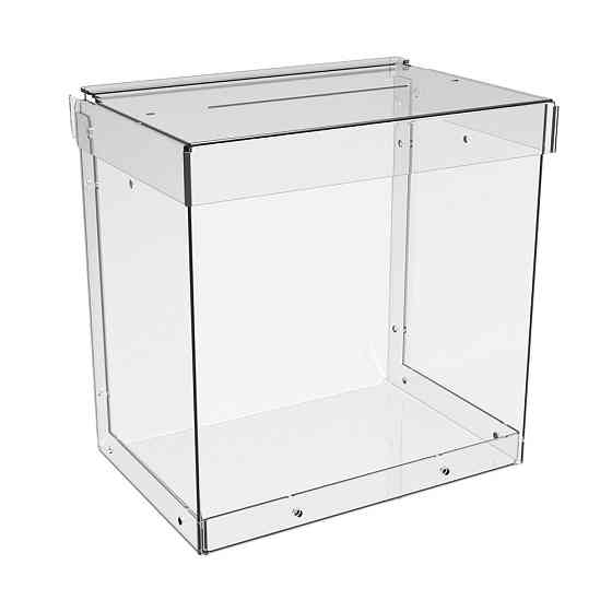 Ящик EKOSTAR без замка для сбора денег 150x150x100 мм. Объем 2,2 литра. Киев