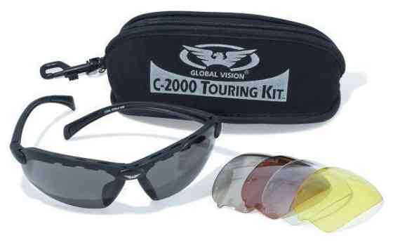 Окуляри захисні зі змінними лінзами Global Vision C-2000 Touring Kit (змінні лінзи) *** Запоріжжя