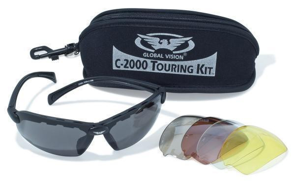 Окуляри захисні зі змінними лінзами Global Vision C-2000 Touring Kit (змінні лінзи) *** Запоріжжя - фото 1