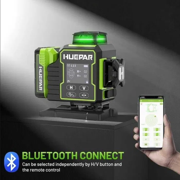 Лазерный уровень нивелир Huepar W04CG Premium 4D откалиброван 16 линий (без приемника) Винница - изображение 2