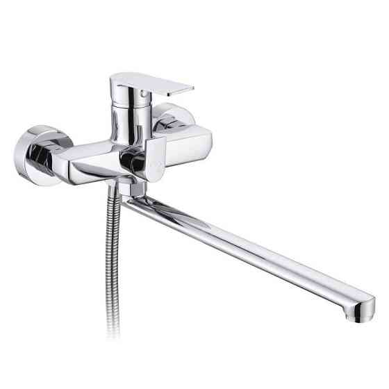 Змішувач для ванни з душовим гарнітуром Qtap Aries QTARI2601CRM45558 Chrome Київ