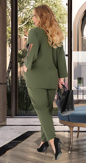 Стильний брючний костюм великого розміру (48) Київ - фото 8