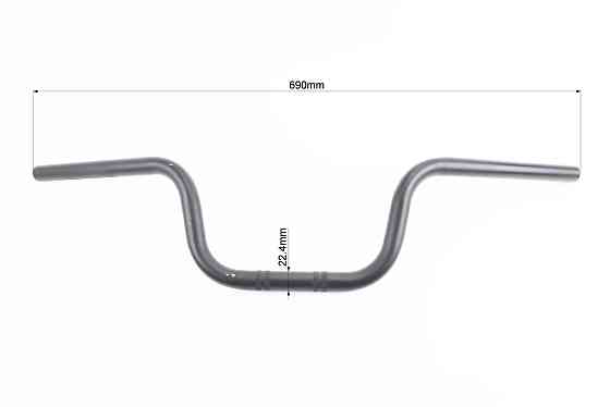 Кермо "стандарт" 690мм, чорний ( незначні подряпини) Киев