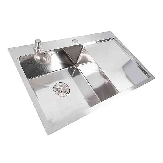 CM 78*50 L DÉCOR Мийка нержавійка Valeso Handmade (3.0/0.8) Коломыя