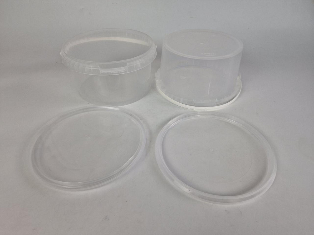 Ведро  с крышкой 2.3 л. прозрачное (1 шт) Харьков - изображение 2