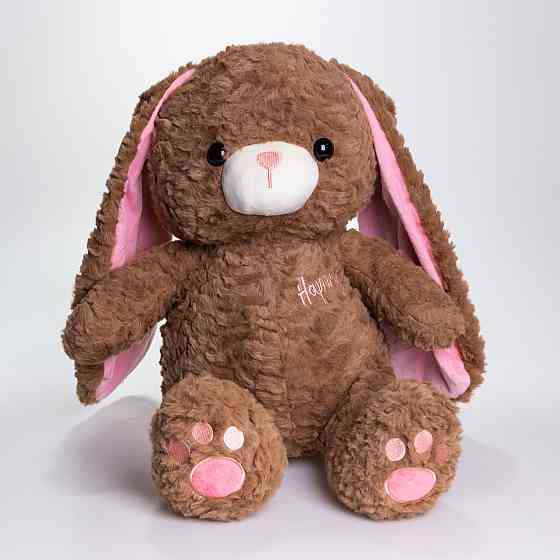 М'яка іграшка-плед,подушка 3 в 1 Зайчик плед в іграшці 35×32×40 (см) дитячий плед іграшка Коричневий 509-9BR Київ