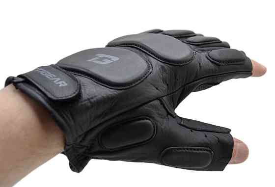 Рукавички тактичні шкіряні без пальців TACTIGEAR PS-8801 Patrol Black L Кам'янське