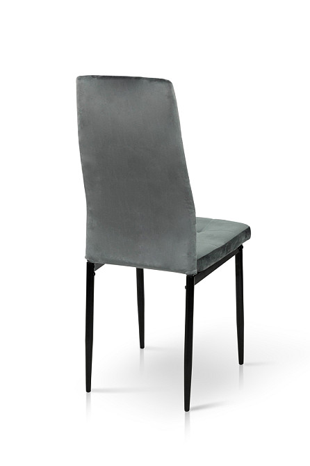 Стілець Айс, чорний/велюр сірий Киев - изображение 5