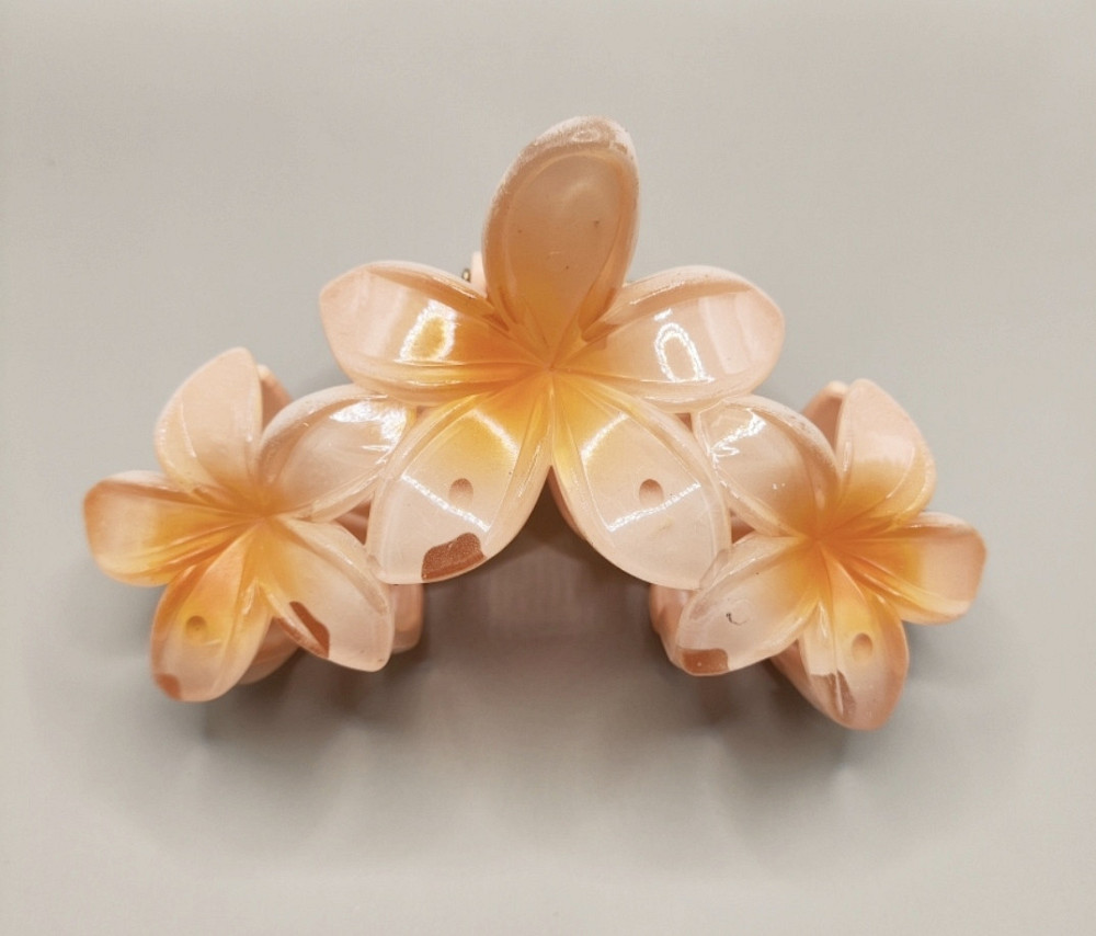 Заколка-крабік квітка Помаранчевий Смела - изображение 3