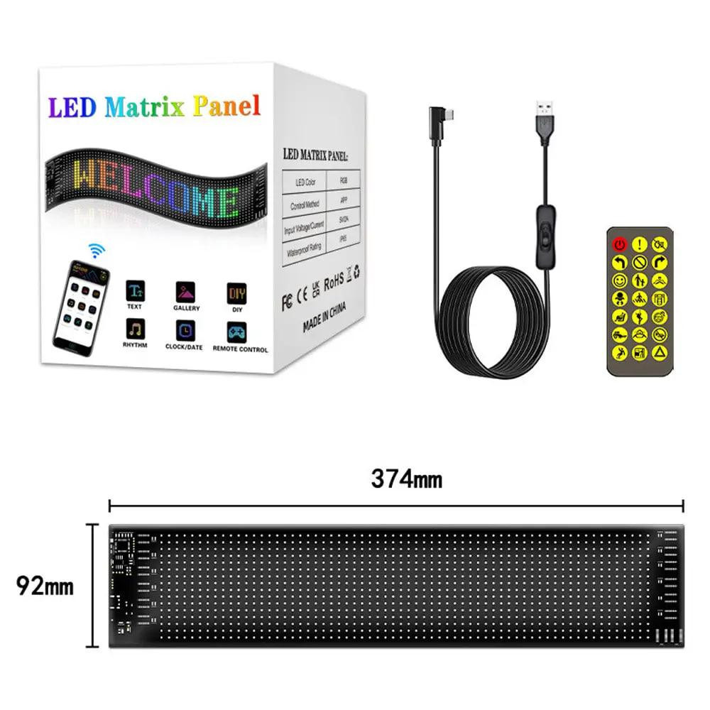 Гнучка LED панель/екран під скло авто Bluetooth (92 x 374 мм) Харків - фото 7