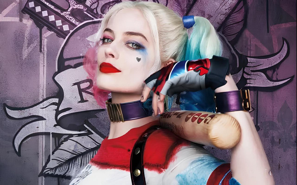 Длинные парики Харли Квинн RESTEQ - 60см, волнистые волосы без челки, косплей Отряд самоубийц, аниме Киев - изображение 3