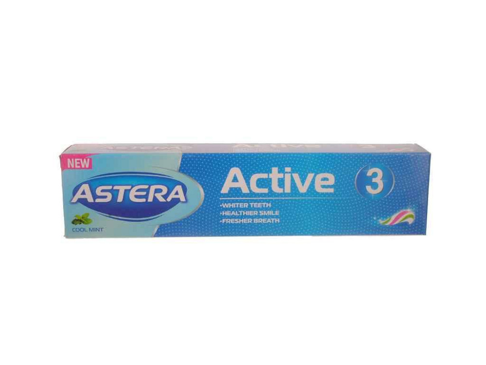 Зубна паста 50г Active 3 Потрійна дія ТМ ASTERA Київ - фото 1