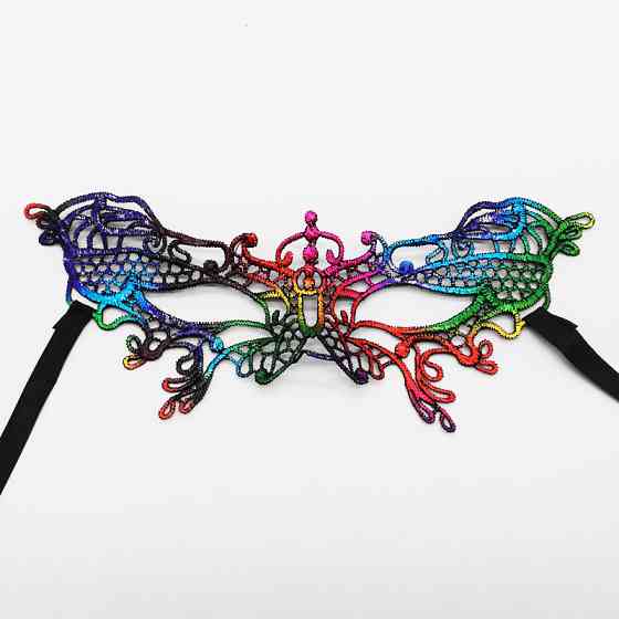 Ажурна маска на очі на зав`язках one size мультиколор Київ