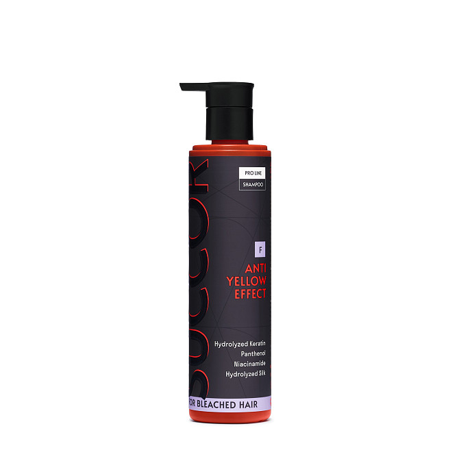 Шампунь от желтизны для осветленных волос Anti Yellow Effect Shampoo Succor 250 мл Винница - изображение 1
