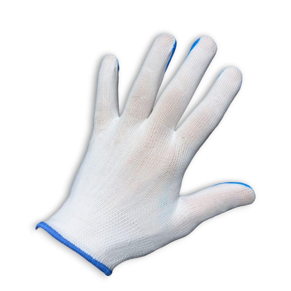 Рукавички робочі господарські стрейч латекс залиті Сині Харків - фото 4