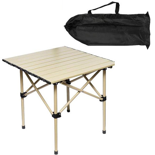 Стол раскладной ламелевый 50x50см походный, металл пластик, в чехле, DC-5009 Вінниця - фото 5