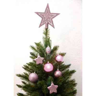 Ялинкова іграшка House Of Seasons Пластик 40 шт Кульки світло-рожеві (8718861797039) Вінниця