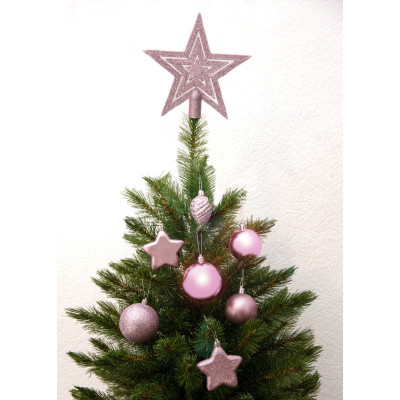 Ялинкова іграшка House Of Seasons Пластик 40 шт Кульки світло-рожеві (8718861797039) Вінниця - фото 3