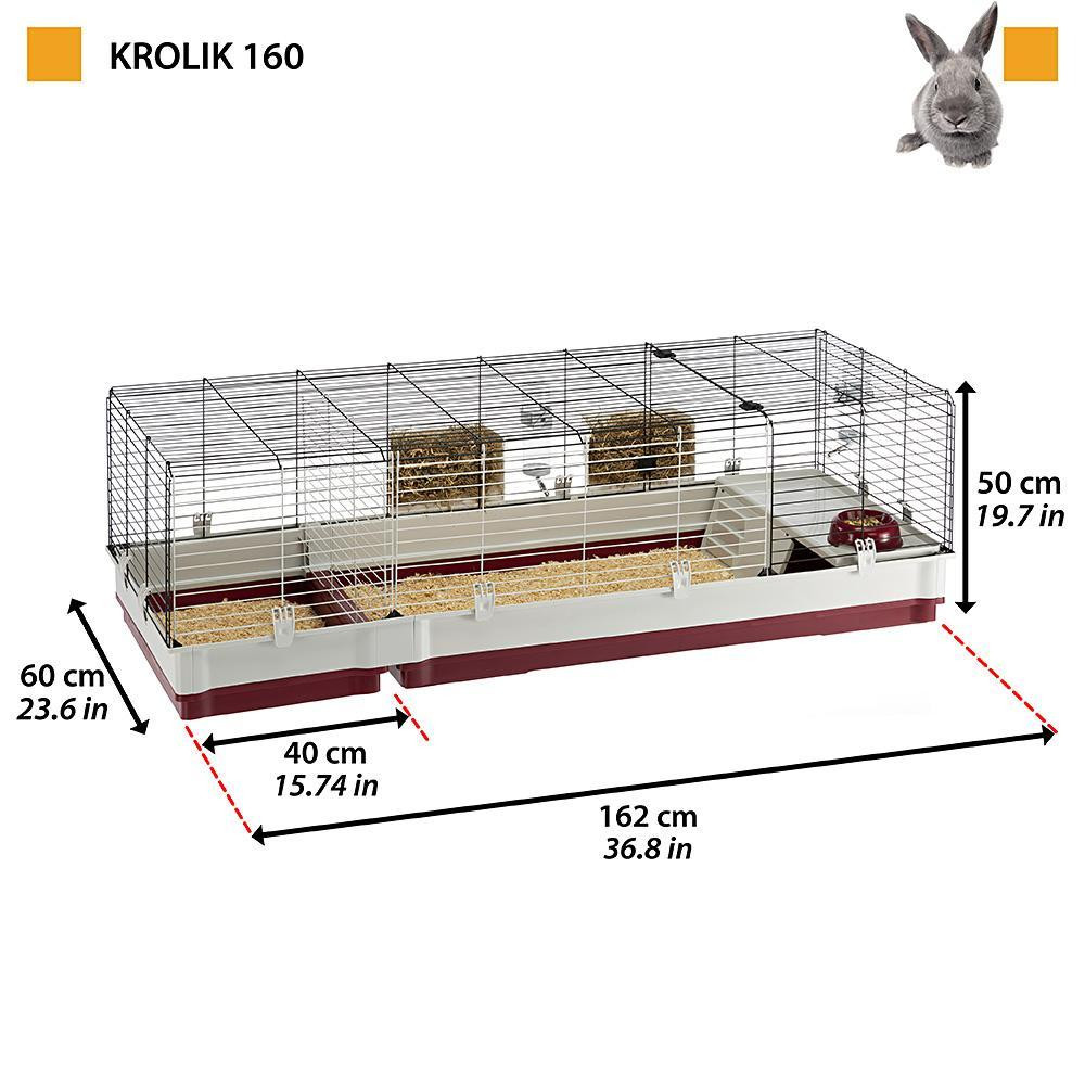 Клетка для кроликов и морских свинок с аксессуарами Ferplast Krolik 160 (Ферпласт Кролик 160) Запорожье - изображение 4