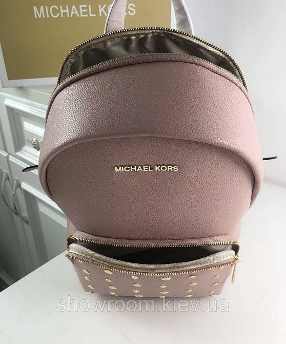 Жіночий брендовий рюкзак Michael Kors Erin pink Lux Київ - фото 8