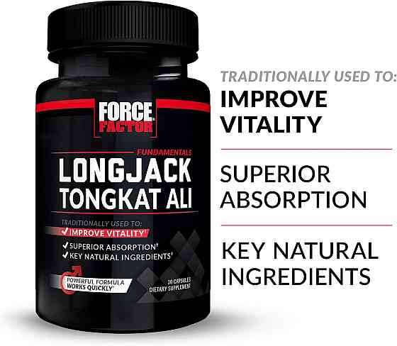 Репродуктивное здоровье мужчин Force Factor LongJack Tongkat Ali 500 mg 30 caps Луцк