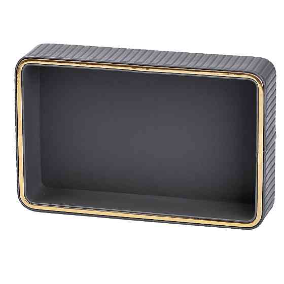 TS Kitchen Серветниця на стіл з еко-шкіри 25 х 15.5 х 5 см Сірий HP9900G Коломыя