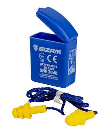 Беруши многоразовые противошумные силиконовые Sizam SNR 30 dB / SM 1270 Ровно