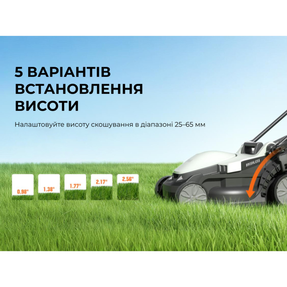 Акумуляторна газонокосарка Litheli, живлення від павербанку (УМБ Litheli Power Bank 20000 mAh, 45 W, 4А, 1 шт в комплекті) Київ - фото 7