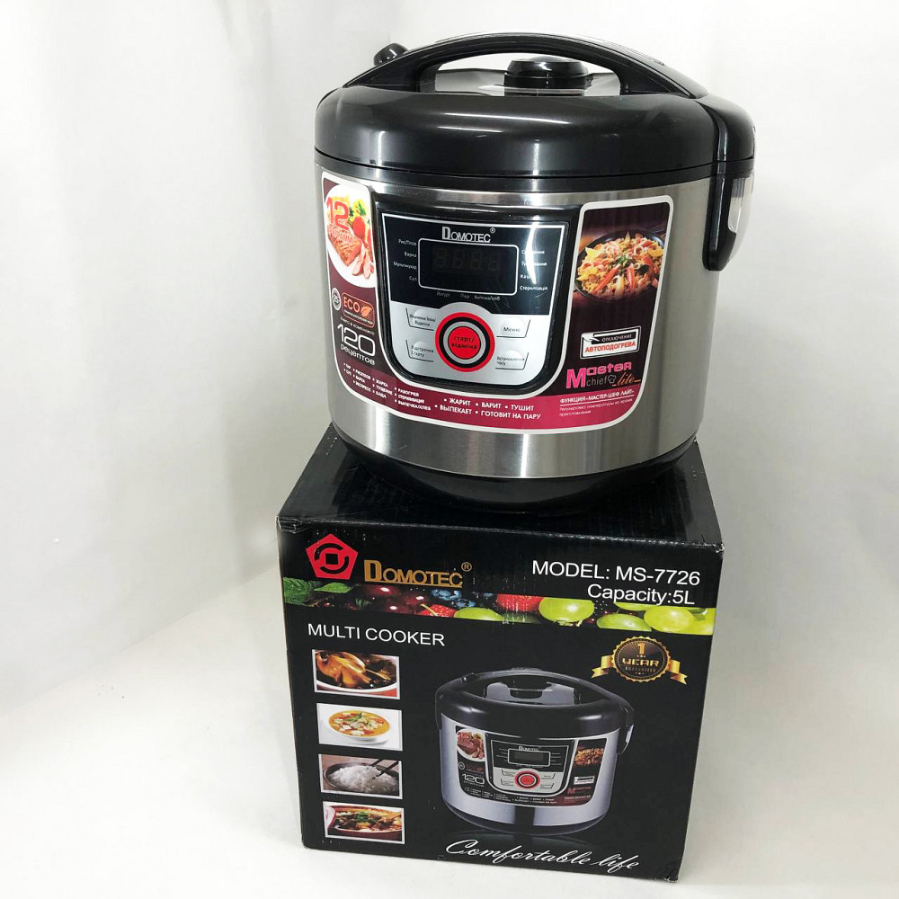 Мультиварка для будинку якісна мультиварка Domotec MS-7726 5 л 1500 Вт, Побутові мультиварки рисоварки HM-44 Львів - фото 10