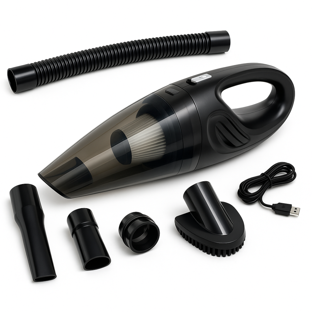 Ручний пилосос для чищення автомобіля, Безмішковий пилосос для автомобілів пилу в машині WQ-52 Львів - фото 13